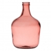 Decorative container Pink recycled glass 27 x 27 x 42 cm