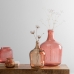 Dekoratív tartó Rózsaszín újrahasznosított üveg 27 x 27 x 42 cm