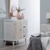 Hall Table with Drawers DUNE Natural White Fir wood 80 x 40 x 80 cm