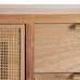 Konsolentisch mit Schubladen HONEY 80 x 40 x 82 cm natürlich Holz Rattan