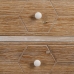 Asztalka Fiókkal COUNTRY 90 x 35 x 80 cm Természetes Fehér Lucfenyő Fa MDF