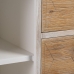 Stolík do haly s zásuvkami COUNTRY 90 x 35 x 80 cm Prírodná Biela Jedľové drevo Drevo MDF