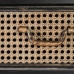 Sideboard BRICK 55 x 38 x 140 cm Black Metal Brown