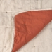 Sengetæppe (vattæppe) 230 x 280 cm Beige Mørkerød