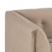 Sofa 156 x 81 x 72 cm Champagne Synthetisch materiaal Hout Fluweel