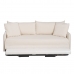 Izvelkams dīvāns 200 x 94 x 86 cm Sintētiska Auduma Krēmkrāsa
