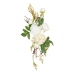 Decorative Flowers 65 x 30 x 18 cm Бял Божур