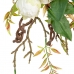 Fleurs décoratives 65 x 30 x 18 cm Blanc Pivoine