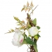Fleurs décoratives 100 x 27 x 20 cm Blanc Pivoine