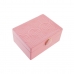 Ékszeres doboz DKD Home Decor 17 x 13 x 8,5 cm Rózsaszín Poliuretán Fa MDF