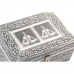 Boîte à bijoux DKD Home Decor 17,5 x 13 x 8 cm Argenté Bois Aluminium Vert