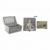 Doos-Juwelenkistje DKD Home Decor Groen Zilverkleurig Hout Aluminium 25 x 15 x 18 cm