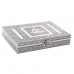 Boîte à bijoux DKD Home Decor Argenté Bois Aluminium Vert 28 x 20 x 5 cm