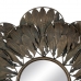 Specchio da parete 69 x 6,5 x 69 cm Cristallo Dorato Metallo