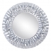 Stensko ogledalo 118 x 10,2 x 118 cm Kristal Srebro Poliuretan