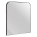 Zidno ogledalo Crna Metal Kristal 75 x 2 x 70 cm