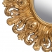 Espejo de pared 108 x 3,5 x 108 cm Cristal Dorado Madera
