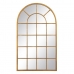 Stensko ogledalo 65 x 2,5 x 110 cm Zlat Kovina Okno