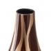 Vase Zebra aus Keramik Gold Braun 23 x 23 x 43 cm