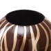 Vase 24,5 x 24,5 x 20 cm Zebra Ceramic Golden Brown