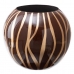 Vase 27 x 27 x 23 cm Sebra Keramikk Gyllen Brun