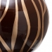 Vaas 27 x 27 x 23 cm Zebra Keramisch Gouden Bruin