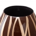 Vase 21,5 x 21,5 x 36 cm Zebra Ceramic Golden Brown