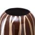 Vaso 21 x 21 x 58,5 cm Zebra Cerâmica Dourado Castanho
