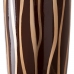 Vas 21 x 21 x 58,5 cm Zebra Keramik Gyllene Brun