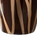 Vaza 21 x 21 x 58,5 cm Zebra Keramika Zlat Rjava