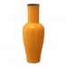 Vase 18 x 18 x 46,5 cm aus Keramik Gelb