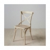 Krzesło do Jadalni 45 x 42 x 87 cm Drewno Biały Rattan