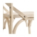 Jedálenská stolička 45 x 42 x 87 cm Drevo Biela Ratan