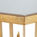 Вспомогательный стол 48,5 x 48,5 x 60,5 cm Стеклянный Позолоченный Металл