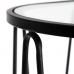 Stranska miza 56 x 35,5 x 56 cm Kristal Črna Kovina (2 kosov)