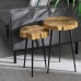 Postranní stolek Černý Zlatá Kov Hliník 30 x 30 x 47 cm