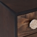 Chest of drawers BROWNIE Dark brown Fir wood 80 x 35 x 80 cm MDF Wood