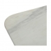 Sidebord 55 x 55 x 45 cm Svart Hvit Marmor Jern