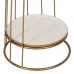 Postranní stolek 40,5 x 40,5 x 62 cm Zlatá Bílý Železo