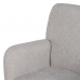 Armchair 71 x 69 x 87 cm Synthetic Fabric Grey Metal
