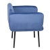 Sillón Tejido Sintético Azul Metal