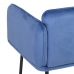 Armchair Synthetic Fabric Blue Metal