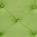Puff 80 x 80 x 46 cm Syntetisk Stoff Metall Grønn