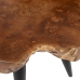 Postranní stolek Přírodní Černý Dřevo 60 x 60 x 50 cm