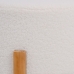 Puff Tecido Sintético Bege Madeira 46 x 46 x 46 cm