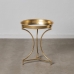 Stranska miza 51 x 51 x 63 cm Kristal Zlat Kovina