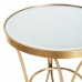 Postranní stolek 48 x 48 x 62 cm Sklo Zlatá Kov