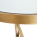 Mesa de apoio 48 x 48 x 62 cm Cristal Dourado Metal