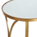 Вспомогательный стол 53,5 x 53,5 x 59 cm Стеклянный Позолоченный Металл