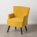 Кресло 63 x 50 x 83 cm Синтетическая ткань Деревянный Жёлтый
